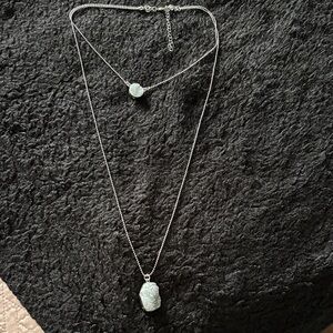 Elegant Silver Necklace Set